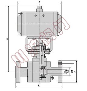 氣動高壓球閥結構圖